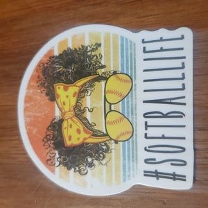 Softball Life Sticker